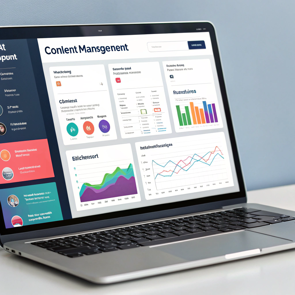 Clean content management dashboard